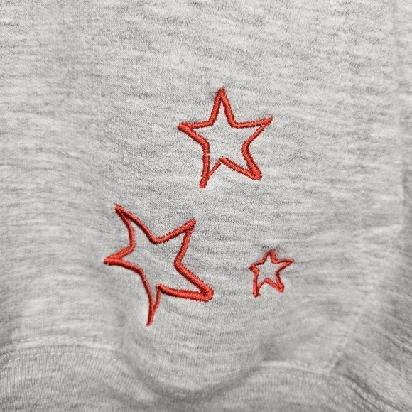 Mickey Mouse Womens Grey Sketch Hooded Sweatshirt Drawstring Embroidered Patches - Picture 5 of 15